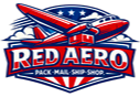 Red Aero Pack Mail Ship Shop, Saginaw TX